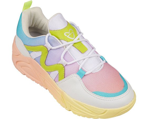 Tenis Feminino Colorido Pampili Ref 556002