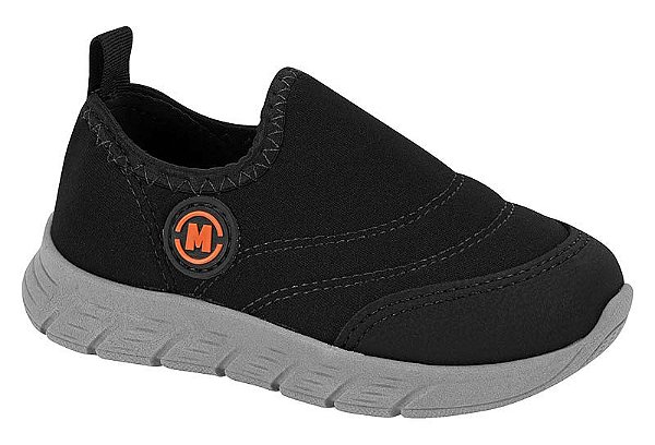 Tenis Masculino Infantil Calce Facil Molekinho -Preto/Chumbo REF2147113