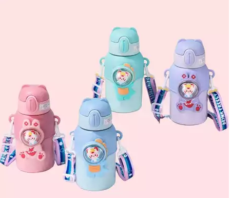 Garrafa Térmica infantil - para Escolar - Vacuum Cup Inox - Infantil Kids - 380ml