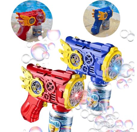 Arminha de Bolhas Mágica Elétrica - Flying Armor Automática - para Crianças + Refil de Sabão