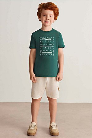 Conjunto Masculino Infantil - Camiseta e Bermuda - Coloritta - Ref 74288