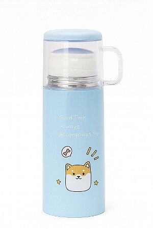 Garrafa Térmica Infantil - Copo com Bico Silicone Macio - 350ml