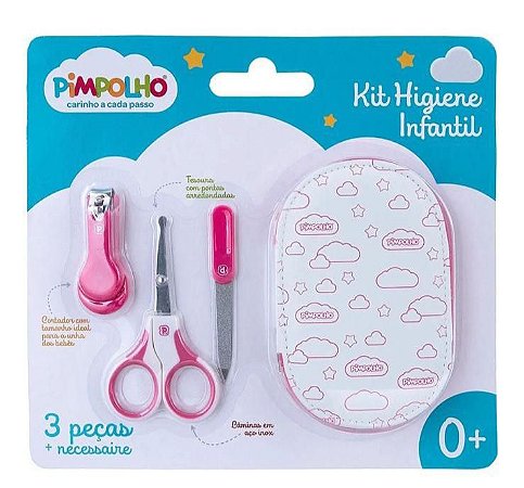 Kit Higiene Bebê Pimpolho // Rosa e Azul