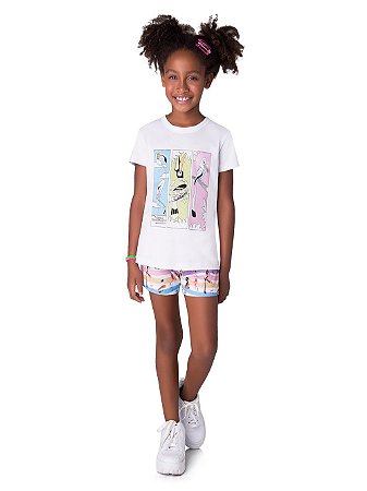 Pijama Feminino Infantil Para Pintar Veggi Ref 0318