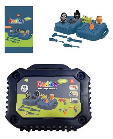Brinquedo - Maleta Ferramentas - Dinossauro - Creative - Tiro Alvo
