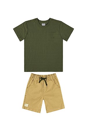 Conjunto Masculino Infantil Verde - Ref 34255 - Quimby