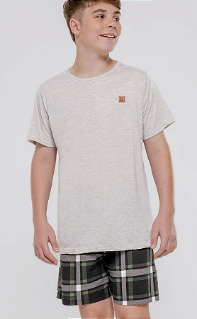 Pijama Masculino Infantil MC - Cores - Mensageiros dos Sonhos