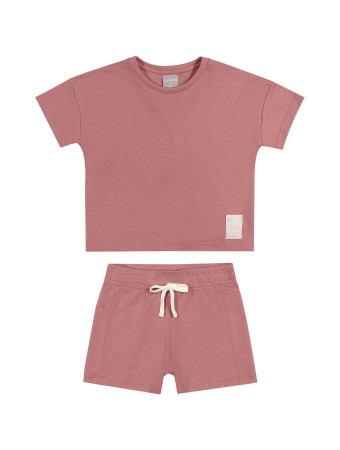 Conjunto Menina Infantil - com Blusa e Short em Suedine - Básico - Cores - Colorittá - Ref 75473