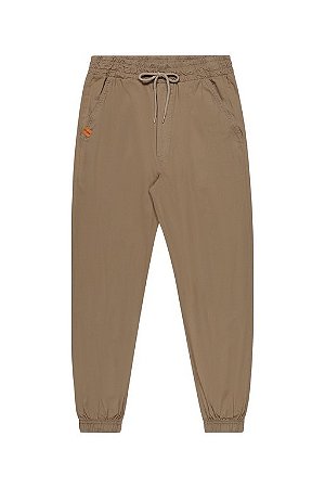 Calça Sarja Jogger Masculina Juvenil Bege - Elian Beats - REf 261035