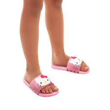 Chinelo Slide Infantil Hello Kitty Gaspea Rosa Grendene  - Ref 23315 - Grendene Kids