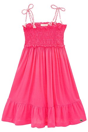 Vestido Infantil Regata Midi em Viscose Infanti -Rosa REF60675