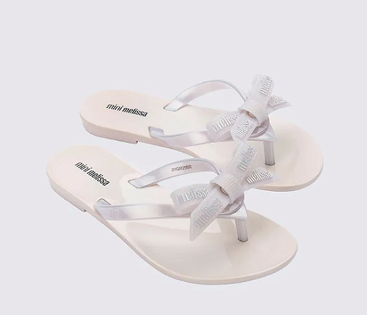 Mini Melissa Harmonic M Lover Infantil Branco Perolado- REf 35806