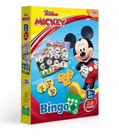 Jogo de Bingo Infantil - Disney Junior - Mickey - Toyster