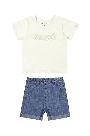 Conjunto Masculino Infantil Off\Jeans - Coloritta - Ref - 70111