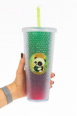 Copo Infantil Escama de Peixe Com Led - 750 ml