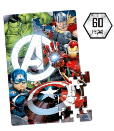 Quebra-cabeça Marvel Os Vingadores 60 Peças - Toyster