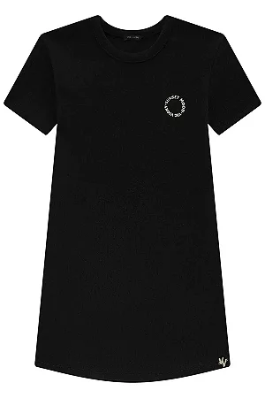 Vestido em Canelado Liz Preto - Ref 82689 - Vic&Vicky