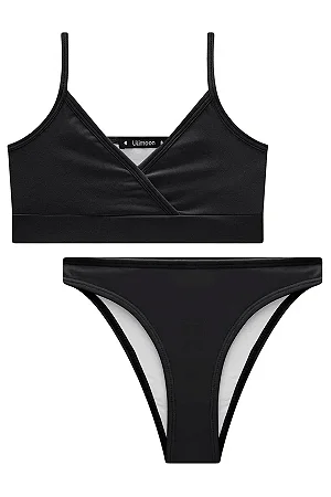 Conjunto de Biquíni em Malha com Proteção Uv Dry 50+ - Ref 78402 - Lilimoon