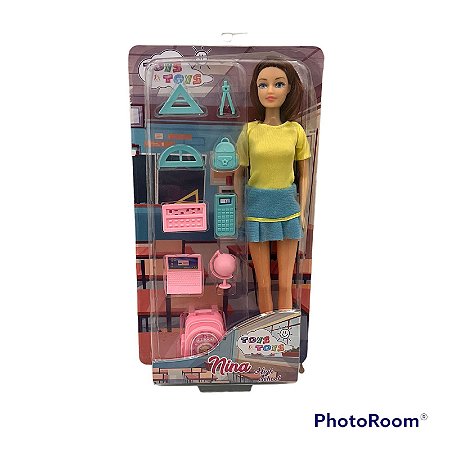 Conjunto Para Boneca Barbie + Bota Fashion