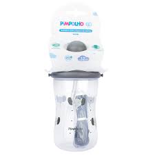 Garrafa com Canudo Retratil Pimpolho BPA-free 400ml