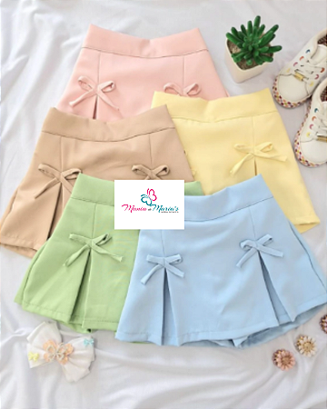 SHORT SAIA INFANTIL ALFAIATARIA PREMIUM COM LAÇO