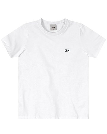 Camiseta Basica Manga Curta Carinhoso -Branca/Chumbo/Preto REF74048