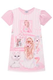 Camisola Feminina Infantil em Malha Fresh Ref - 75330 - Kukiê