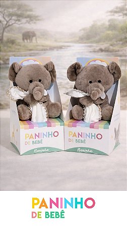 Naninha Com Bichinho de Pelucia e Prendedor de Chupeta- Unissex Infantil - Paninho de Bebê