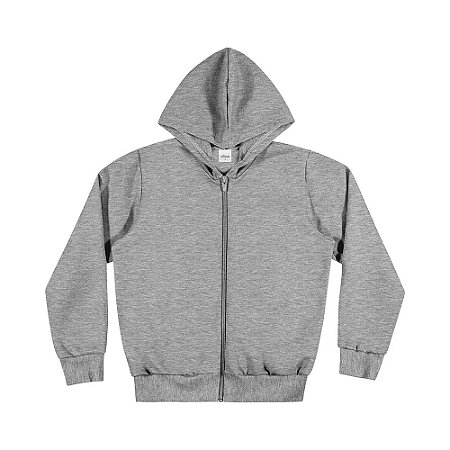 Moletom Infantil Elian Com Capuz Felpado Masculino-Mescla REF51020