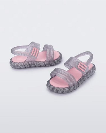 Mini Melissa Bubble Tech Sandal Baby-Prata REF35822
