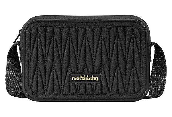 Bolsa Transversal Molekinha Feminina Média Preta - Ref 20047 - Molekinha