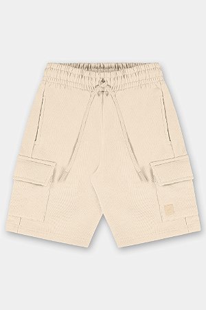 Bermuda Infantil para Meninos em Moletom Linho (Bege) - Ref 45390 Up Baby