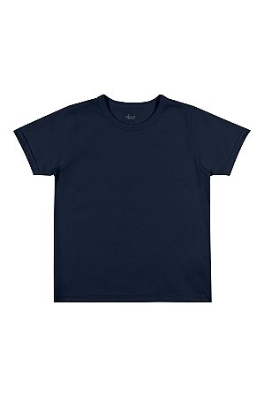 Camiseta Masculina Infantil Básica MC Elian - REF 51004 - Azul Marinho