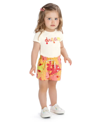 Conjunto Feminino Infantil Dream Cores - Elian - Ref 211481
