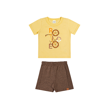 Elian Conjunto Masculino Bike Laranja Ref - 221491