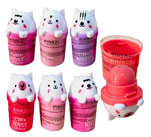 Lip Balm - Cat Lover - Gatinho - Pink 21 Cosmetics