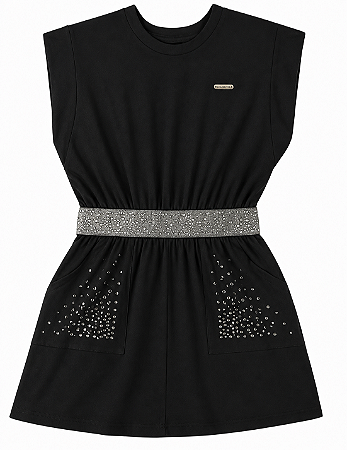 Vestido Colorittá Juvenil Verão Menina - Preto - Colorittá - Ref 75207