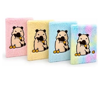 Caderno Capivara - Pelucia Fofa - Infantil - Capa Dura - Pautado