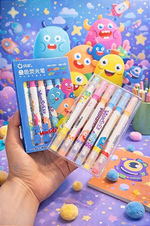kit de Marca-Texto - Mágico Magic Color - Monster
