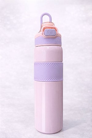Garrafa Térmica 600ML - Copo Espacial - com Vedação 100% Antivazamento