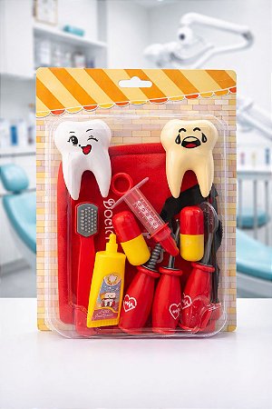 Kit Médico e Dentista - Cartelado - Play Set Doctor