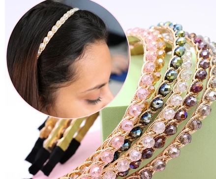 Tiara de pedrinhas - Arquinho com Pedrinhas de luxo
