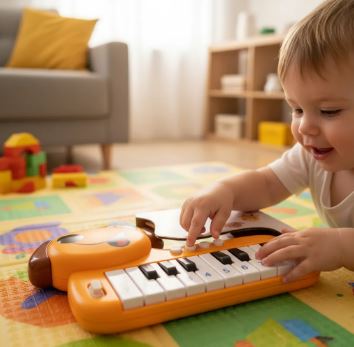 Teclado Musical Infantil - A Pilha Bb Zoo - Mini Maestro - Animais Divertidos - Ark Toys