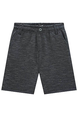 Bermuda Moletinho Chumbo Masculina Infantil - Ref 76903 - Luc.boo