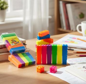 Marca Texto Infantil - Com 6 Cores - Papelaria Fofa Kawaii