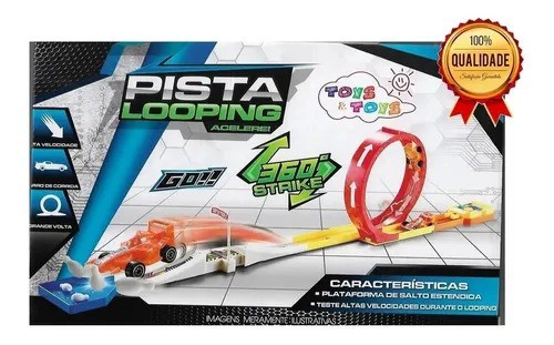 Brinquedo Pista Looping Acelere 360° Strike Toys&Toys