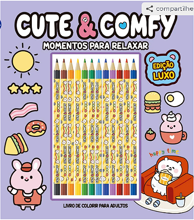 Cute & Comfy Desenhos Simples - Edição de Luxo