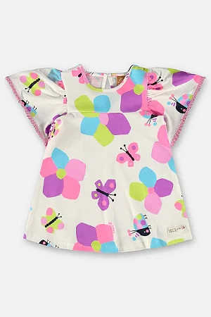 Vestido para Bebê em Meia Malha (Off White) - Ref 45546 Up Baby