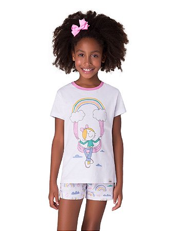 Pijama Feminino Infantil Veggi Ref 0552