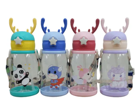 Garrafa De Água Infantil com Alça Portátil Criança Garrafinha